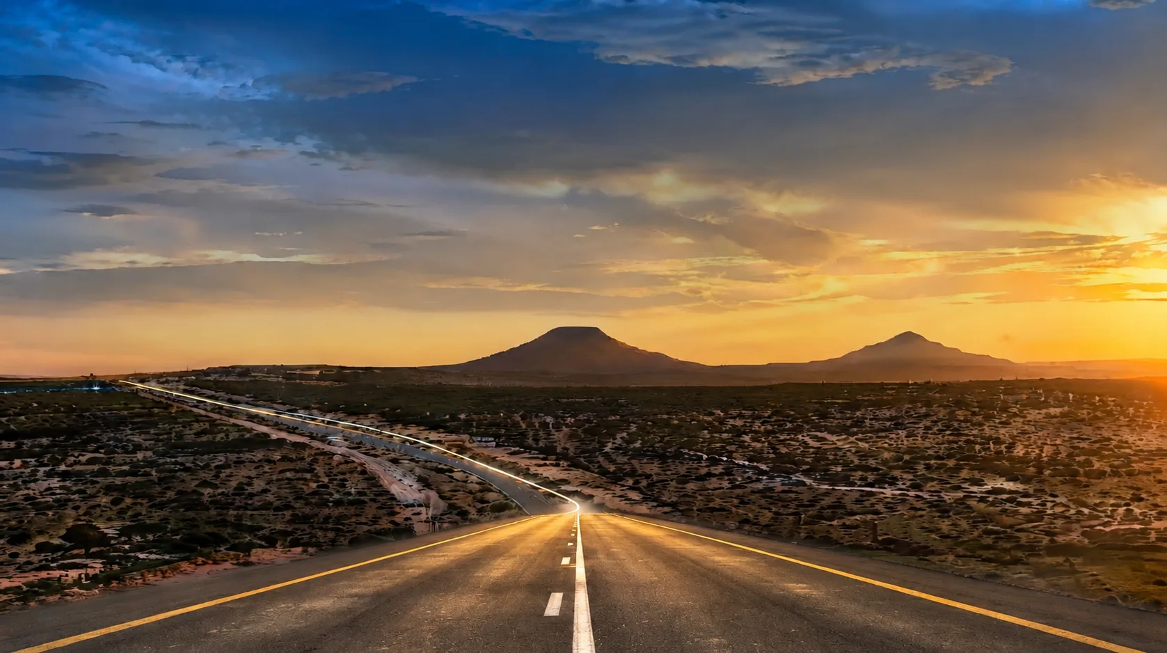 Panoramic view of Hargeisa at golden hour