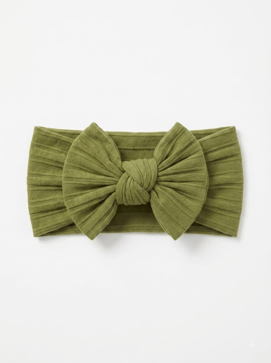 Olive Bow Headband