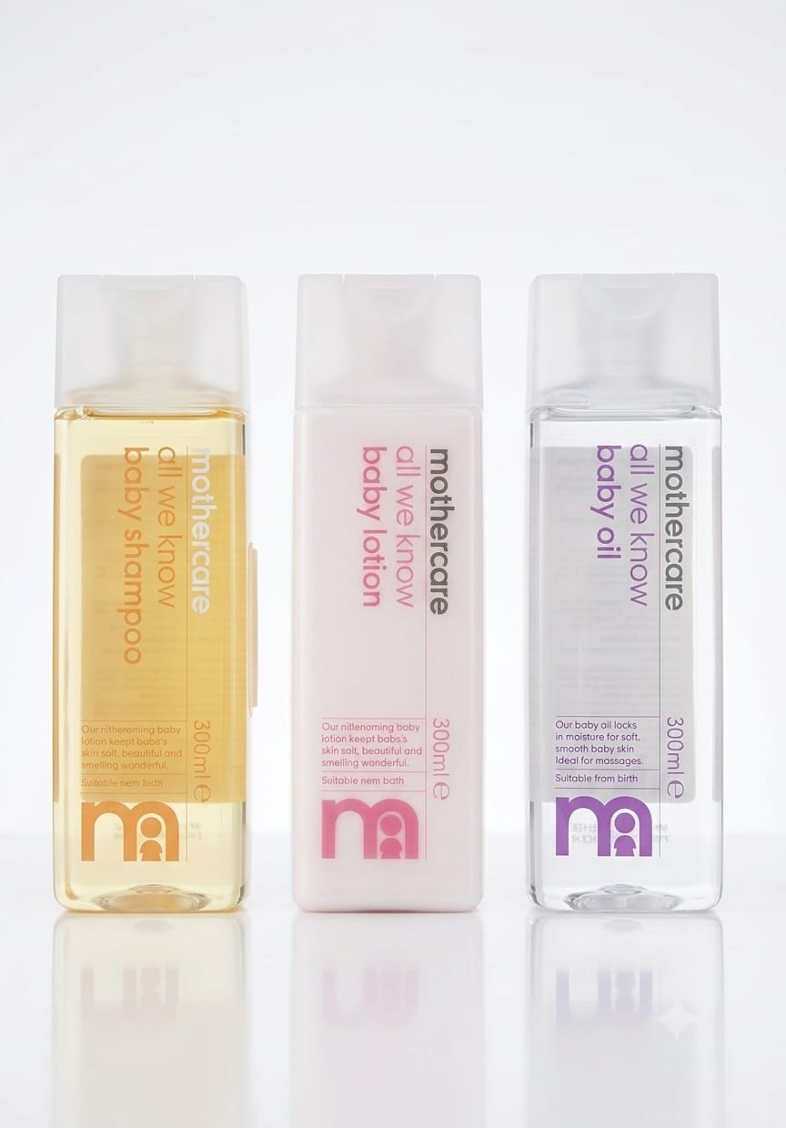 Baby Shampoo, Lotion & Oil Set