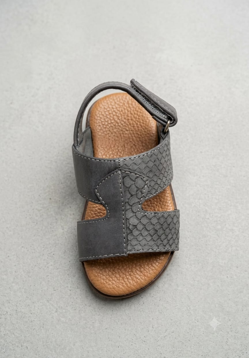 Grey Strap Sandal